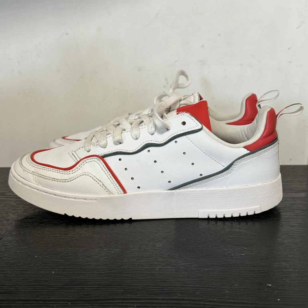 42.5码/adidas 低帮 白红灰 板鞋