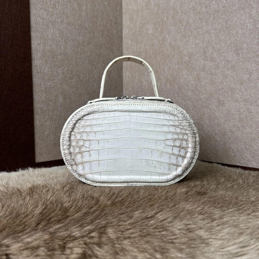 鳄鱼皮女包简约欧美风女士手提斜挎单肩包百搭时尚气质真皮包包女