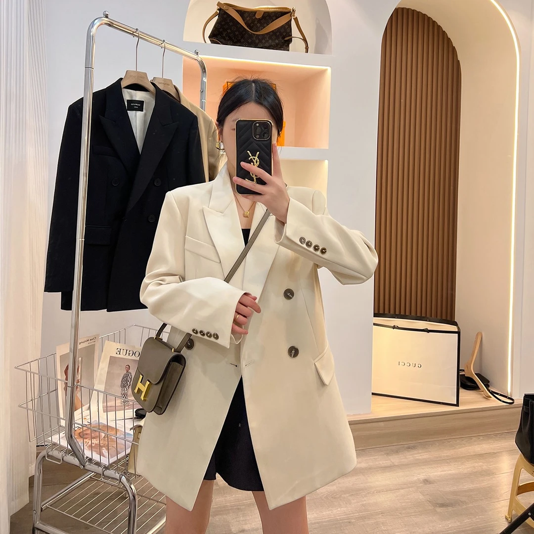 2024秋季新款高级感炸街气质小西装女韩版宽松百搭气质小西服外套