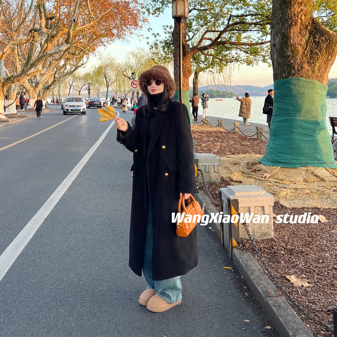 【羽绒大衣】高级设计感羽绒服女2024冬新款韩版宽松气质大衣外套潮