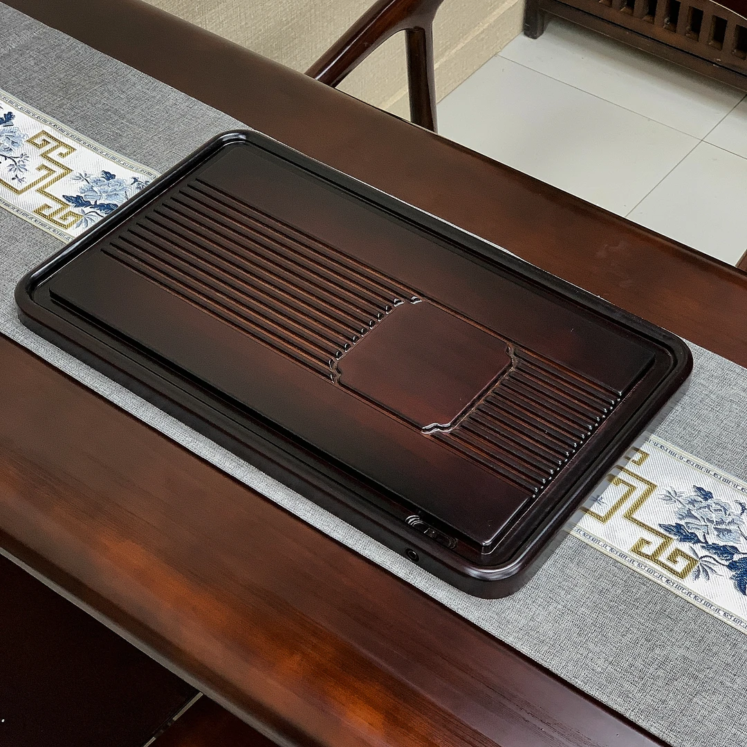 实木茶盘茶台茶桌办公室家用茶托盘茶具高端客厅干泡台