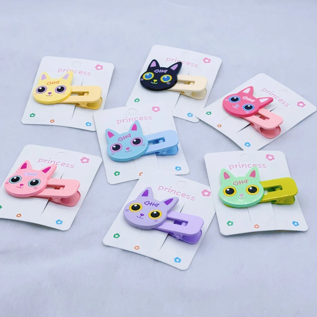 韩版可爱甜美学生刘海侧边夹ins少女心猫咪鸭嘴夹网红碎发夹发卡