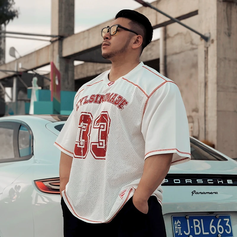 无畏东方不动如山程亦山联名棒球衫印花夏季网眼透气运动宽松美式