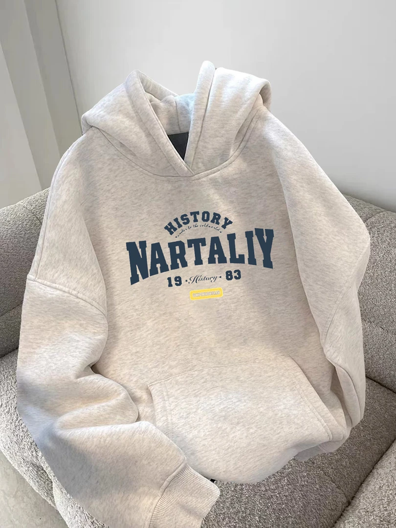 纯棉美式春秋冬连帽卫衣2025新款爆款连帽男女上衣慵懒风外套W559