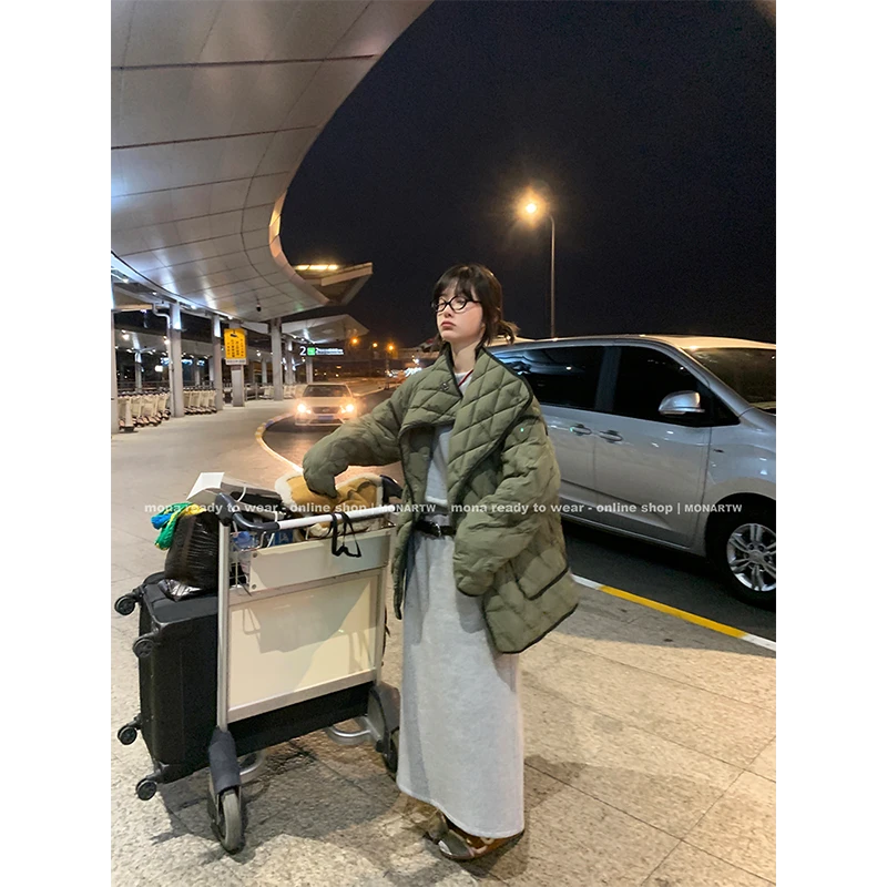 【Mona张绮贤】MONA 90白鸭绒 大翻领 羽绒服女 O123R03172