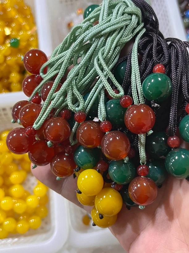 天然圆珠吊坠挂件手工diy男女通用礼物