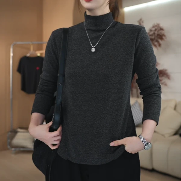 【中领】秋冬新款 显瘦百搭  长袖打底衫  981# 10.30