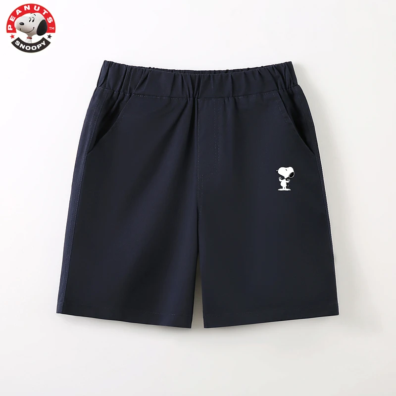 Snoopy/史努比男童休闲中裤2025夏季新款中大童儿童裤子薄款女童