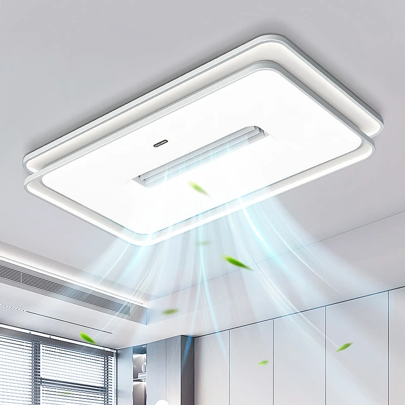 无叶风扇灯2025年最新款客厅简约大气卧室主灯led吸顶灯客厅