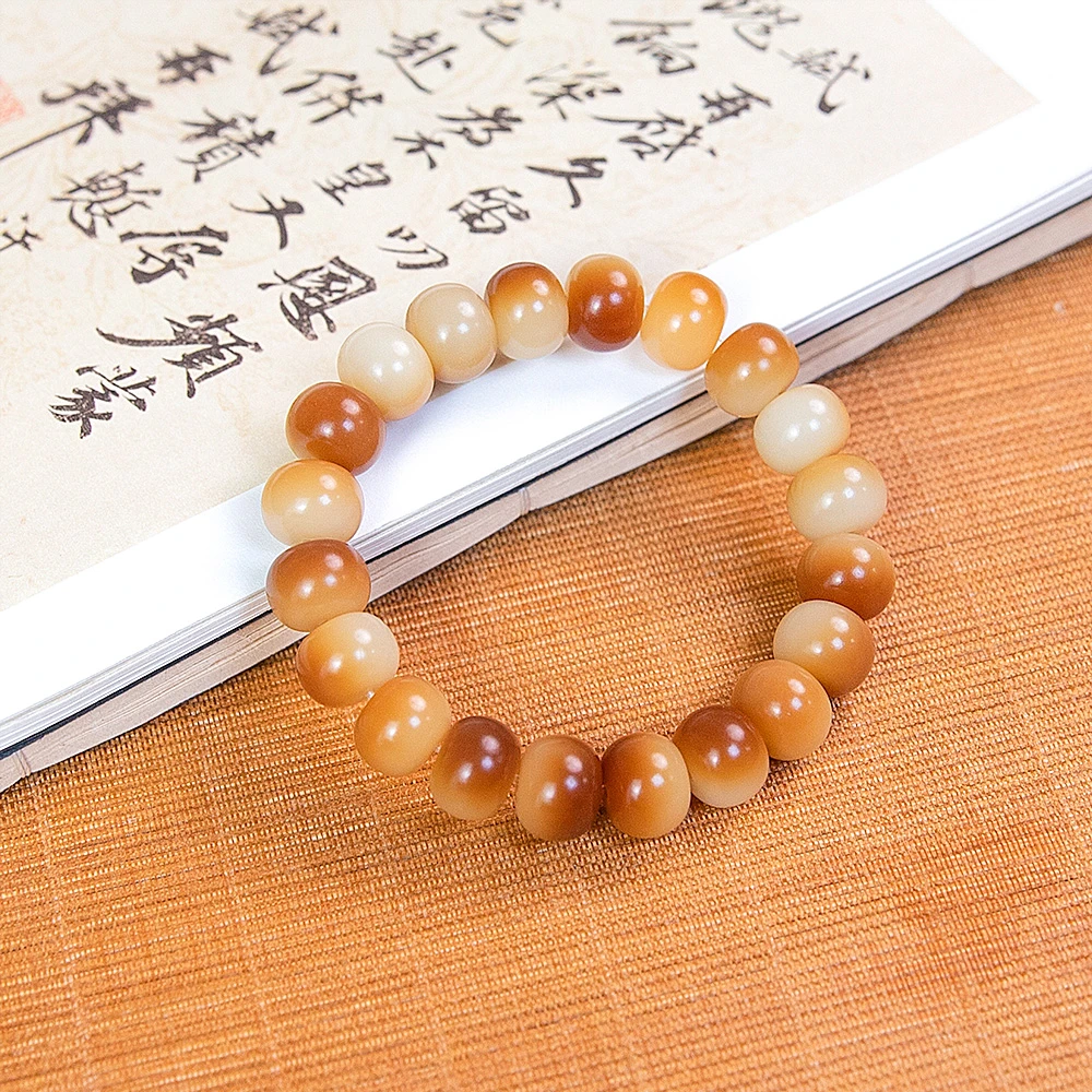 【焦糖拿铁 单圈】菩提子手工原创手串手持男女同款百搭菩提根15