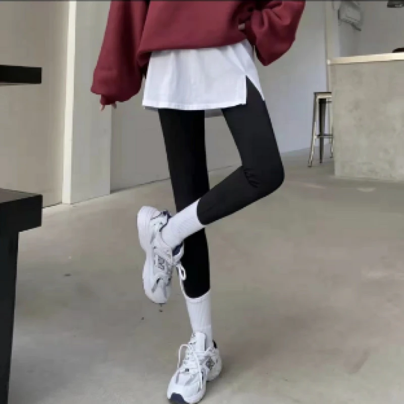 均码70-150毛卫衣时尚休闲百搭屁帘半身裙叠穿ins假两件显瘦打底