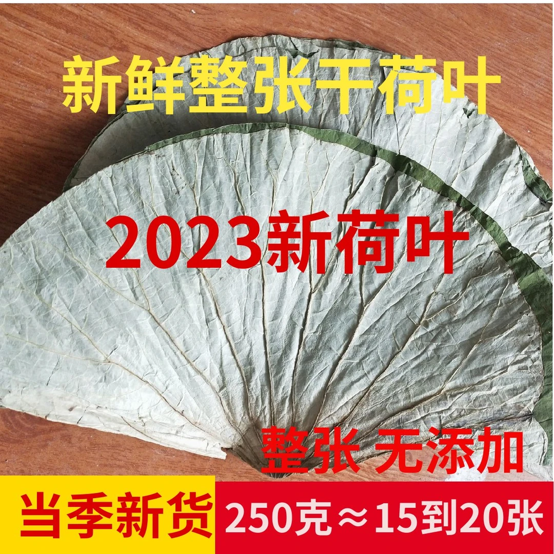 微山湖整张干荷叶250g叫花鸡用荷叶鸡包糯米鸡荷叶熬粥新鲜干荷叶