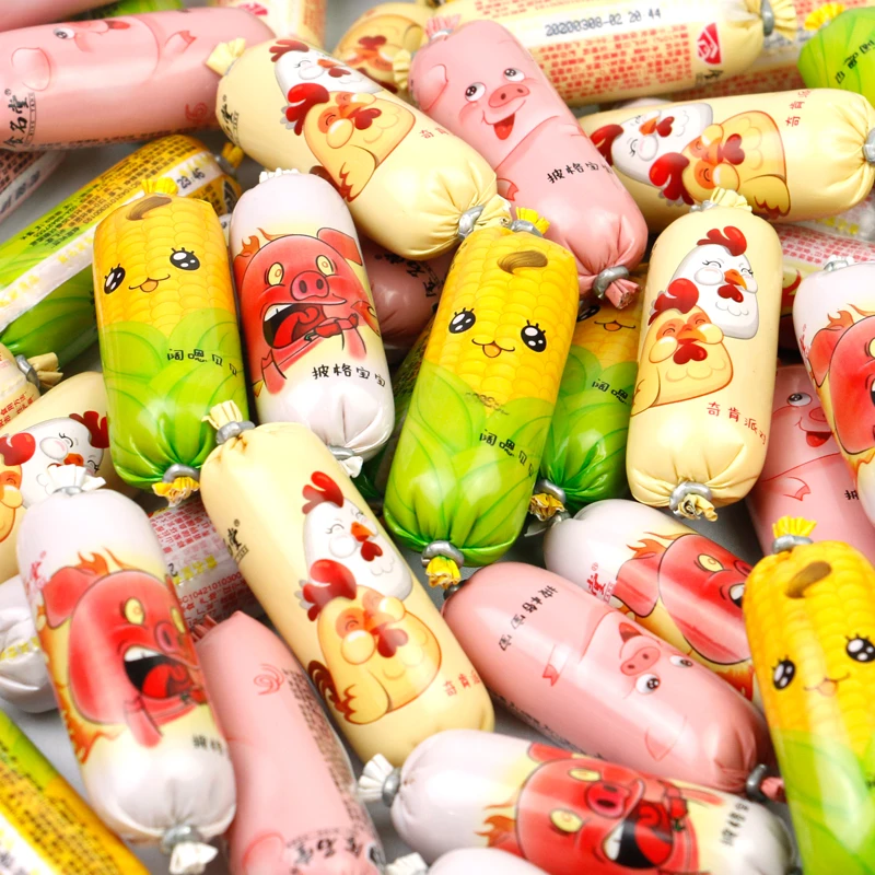 食名堂小火腿小肉枣小热狗台式小香肠13个儿童零食品500g