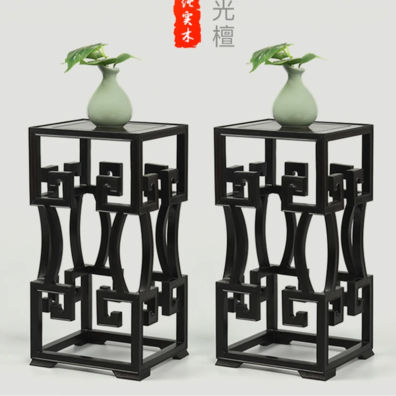 实木明式小花架奇石摆件工艺品佛像底座红木紫光檀花瓶玉石托架子