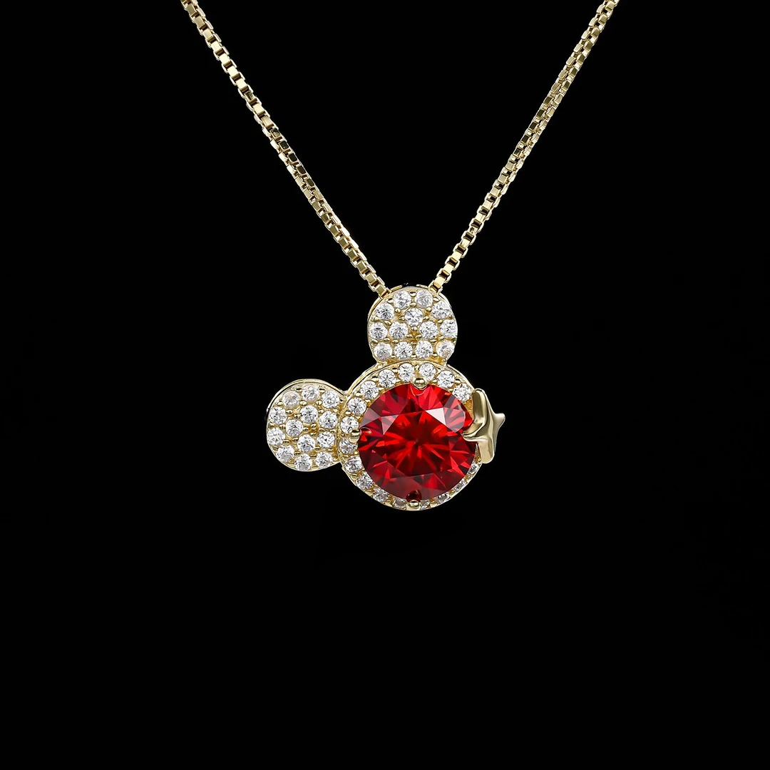 坠链均925银莫桑石 ——木木（SY2855）MS-1593H 1克拉 项链