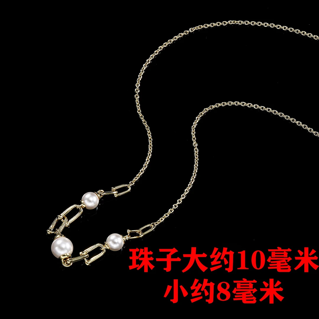 铜合金仿珍珠吊坠 ——木木（SY2972）AFD-0011B   55cm  毛衣链