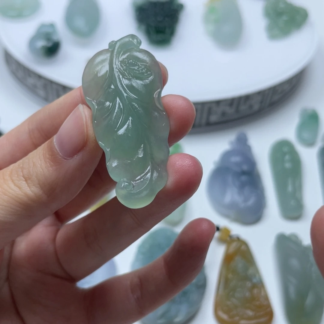 【闪购商品】定制翡翠未镶嵌乄****℡叶子