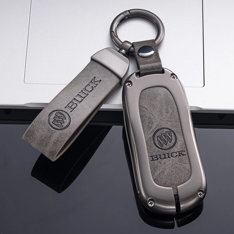 【4号】别克汽车钥匙保护套扣君威昂科威GL8君越昂科旗微蓝双面皮