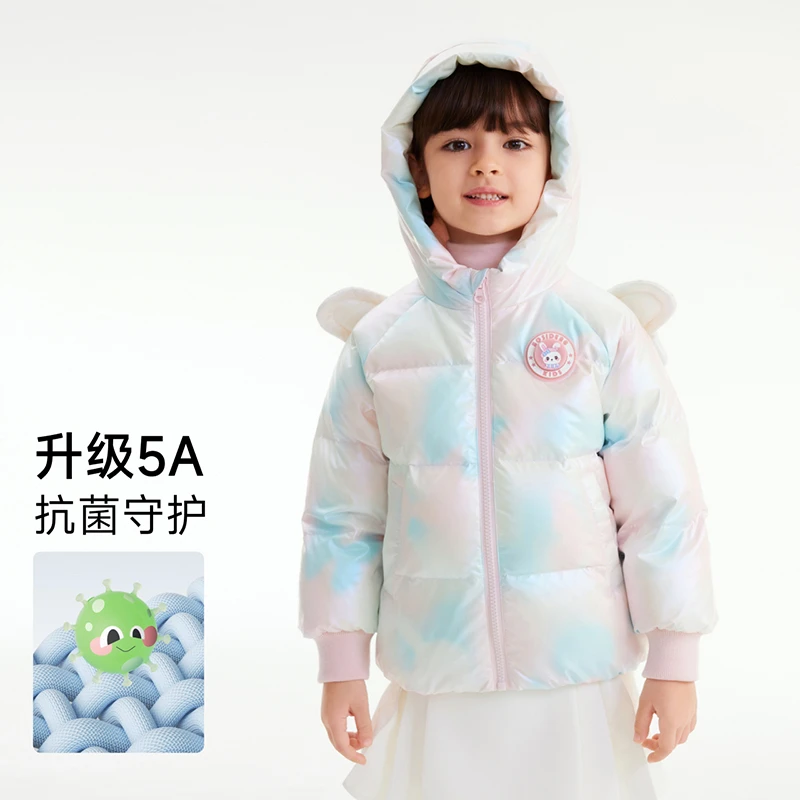 波司登2023新款男女童短款童趣冬季连帽羽绒服T30143132