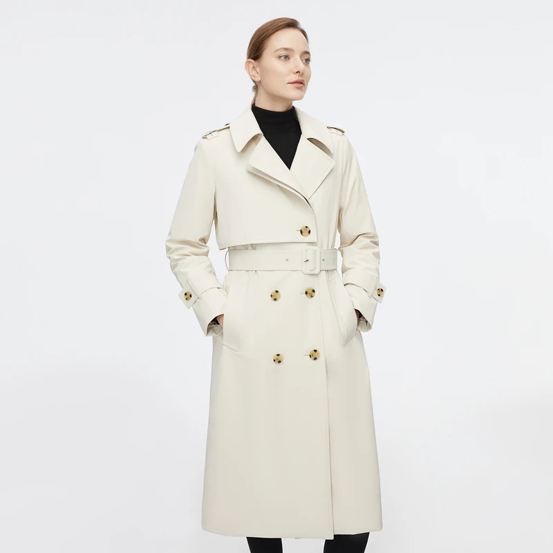 波司登鹅绒秋冬季时尚商务法式优雅英伦风衣百搭显瘦鹅绒羽绒服