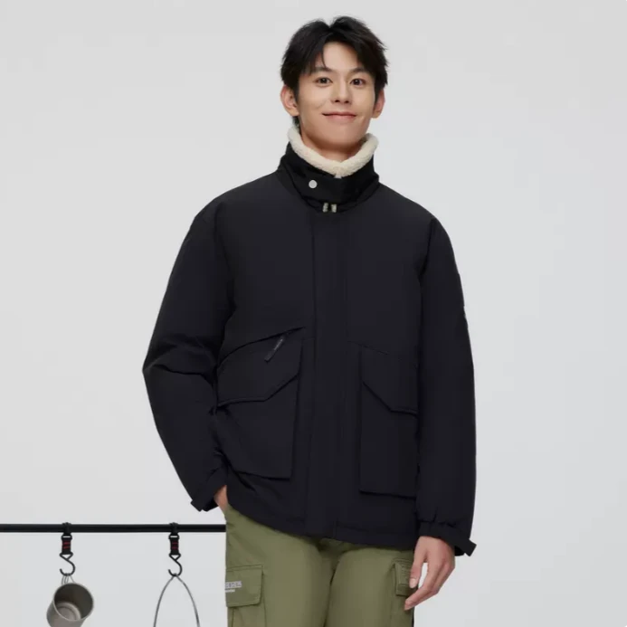 波司登春秋冬季新款时尚休闲户外防风工装夹克宽松男款外套羽绒服