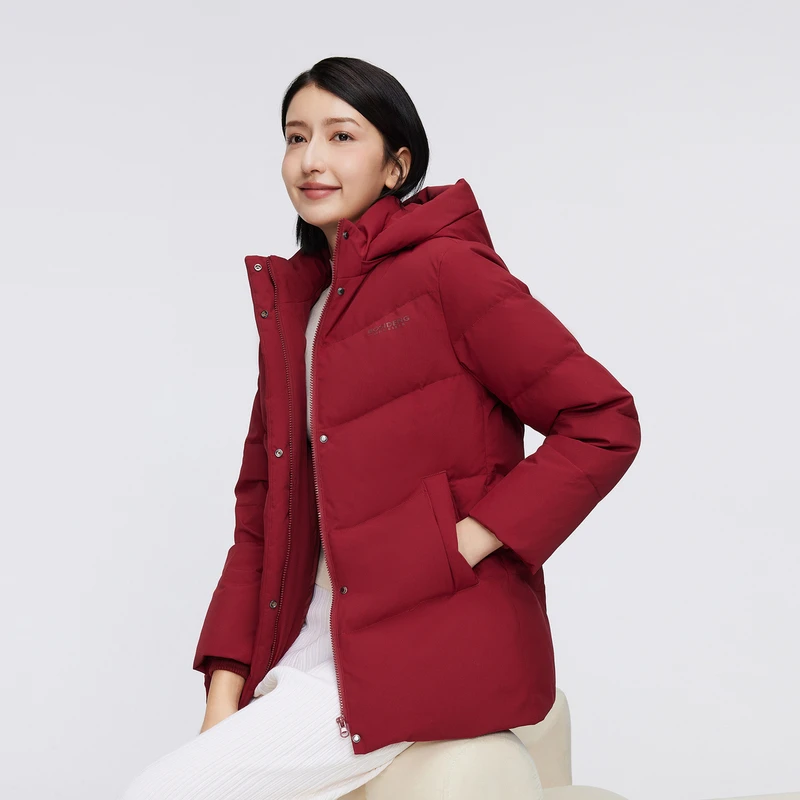 [白桦专属]波司登2024新款显瘦90绒女款简约保暖羽绒服B40145128B