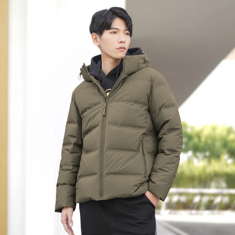 波司登2023年新款男士休闲连帽保暖户外百搭冬季短款羽绒服外套