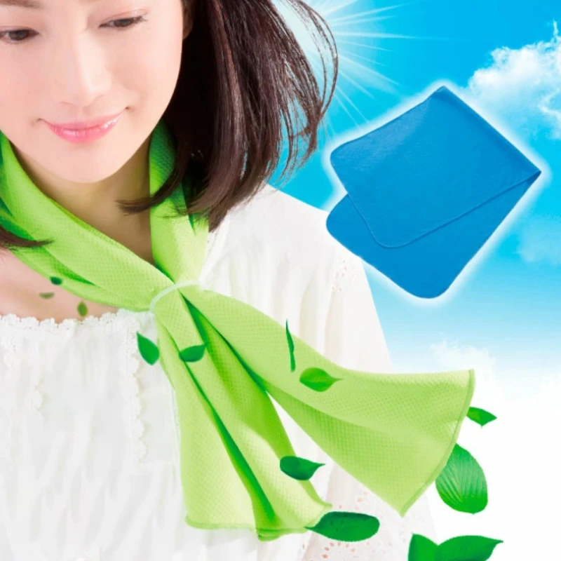 利快日本进口便携冷感围巾可爱透明