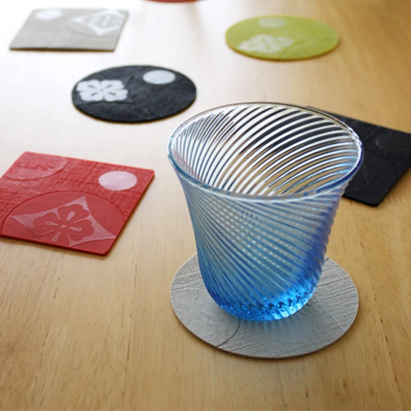 利快防烫餐垫杯垫家用道具杯垫日式防滑简约耐热圆形方形隔热垫