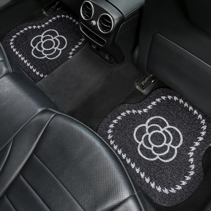 汽车脚垫丝圈通用舒适全包围地垫简约高级感防脏防滑保护垫嵌入式