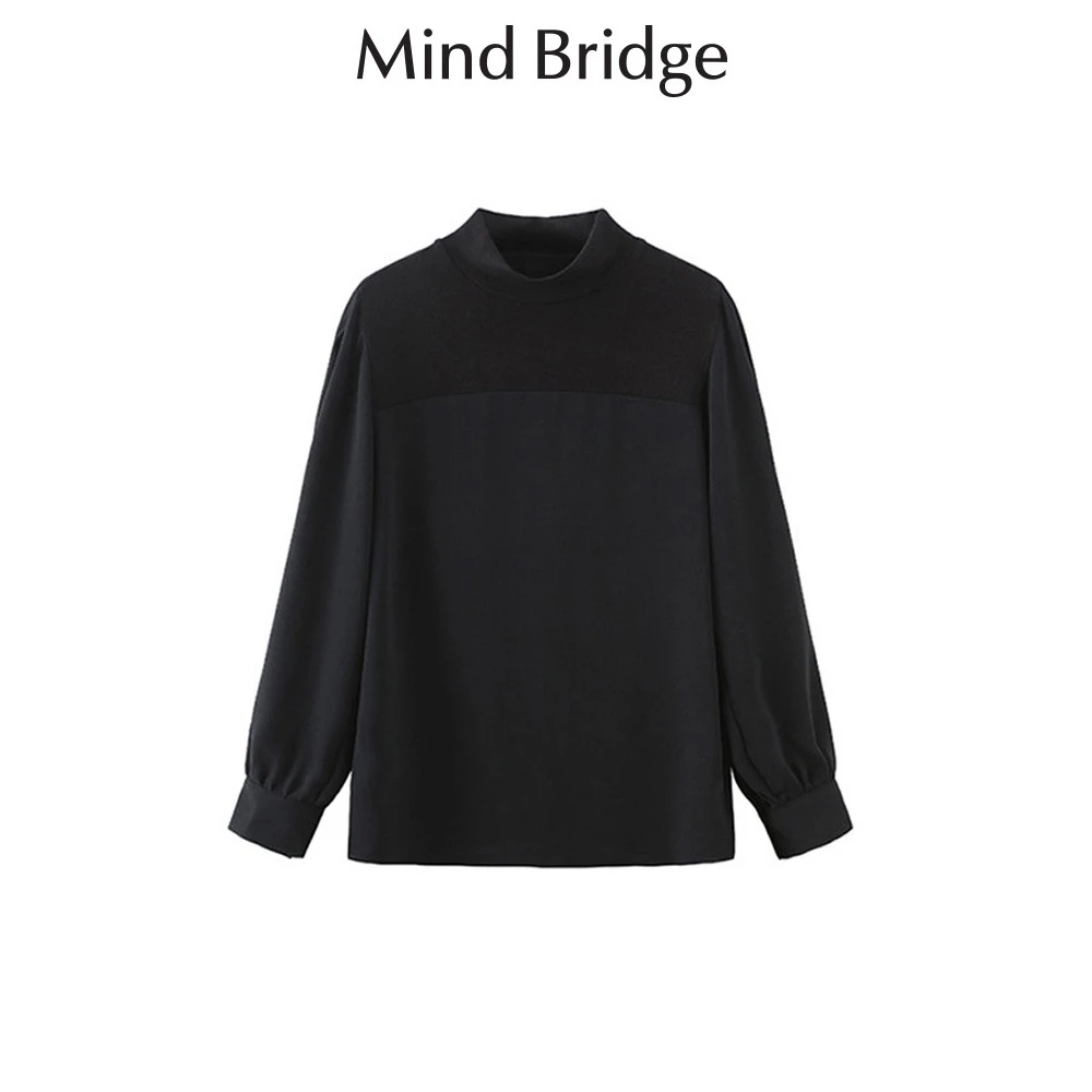 Mind Bridge/心桥气质圆领休闲长袖时尚卫衣 MB476-MUBL723A
