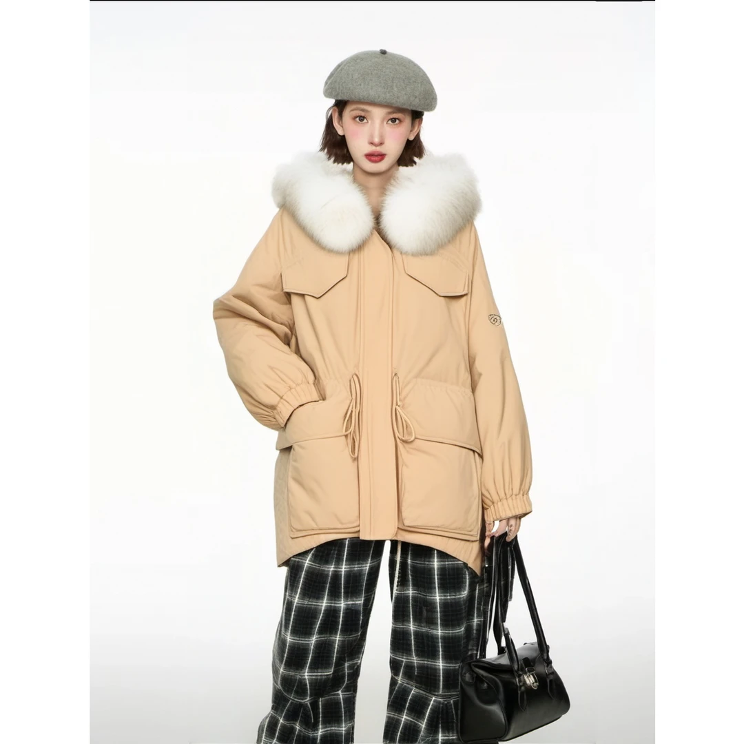 JUCY JUDY时尚收腰毛领羽绒服 JJ368-JUDJ927FBE