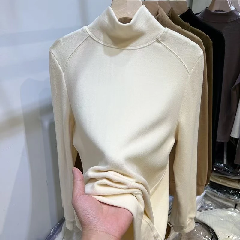 奶白双面磨毛德绒打底