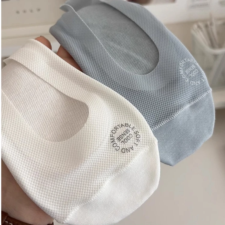 冰丝船袜女士防滑不掉跟纯棉底夏季薄款浅口单鞋高跟鞋隐形船袜