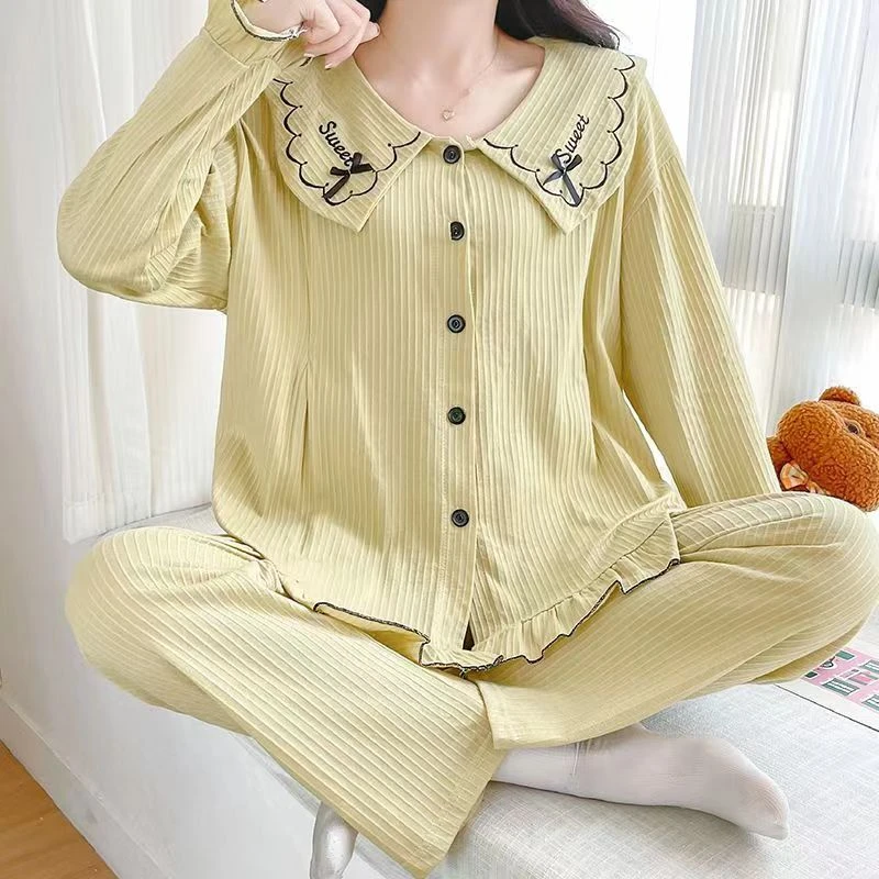 月子服舒适大码春秋喂奶