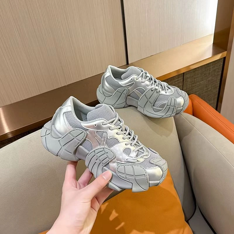 【老彭同学】厚底网布休闲老爹鞋6288