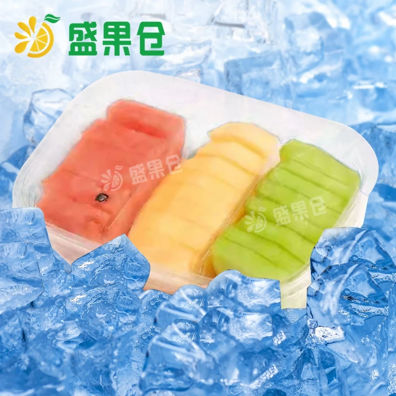 【冰镇三拼】西瓜+哈密瓜+甜瓜果切350克