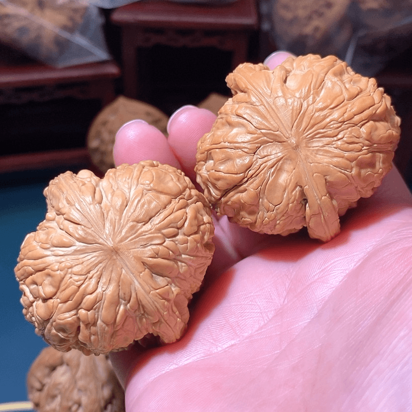 【闪购商品】文玩核桃把件44门墩