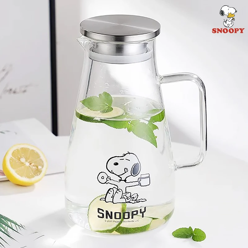 【清仓凉水壶】史努比家用凉水壶泡茶专用高硼硅玻璃杯简约果茶杯