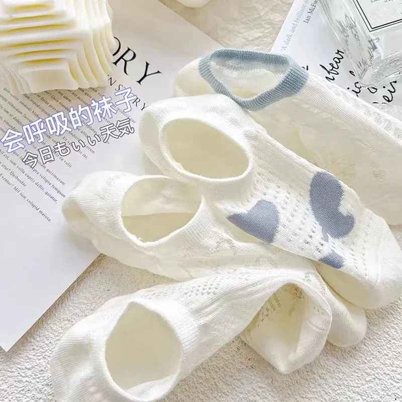 女士春百搭夏季透气薄款组合ins短袜