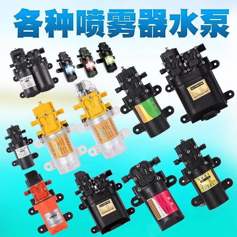 雨露凌奥虎跃电动喷雾器12V伏农用自吸洗车智能压力大功率双水泵