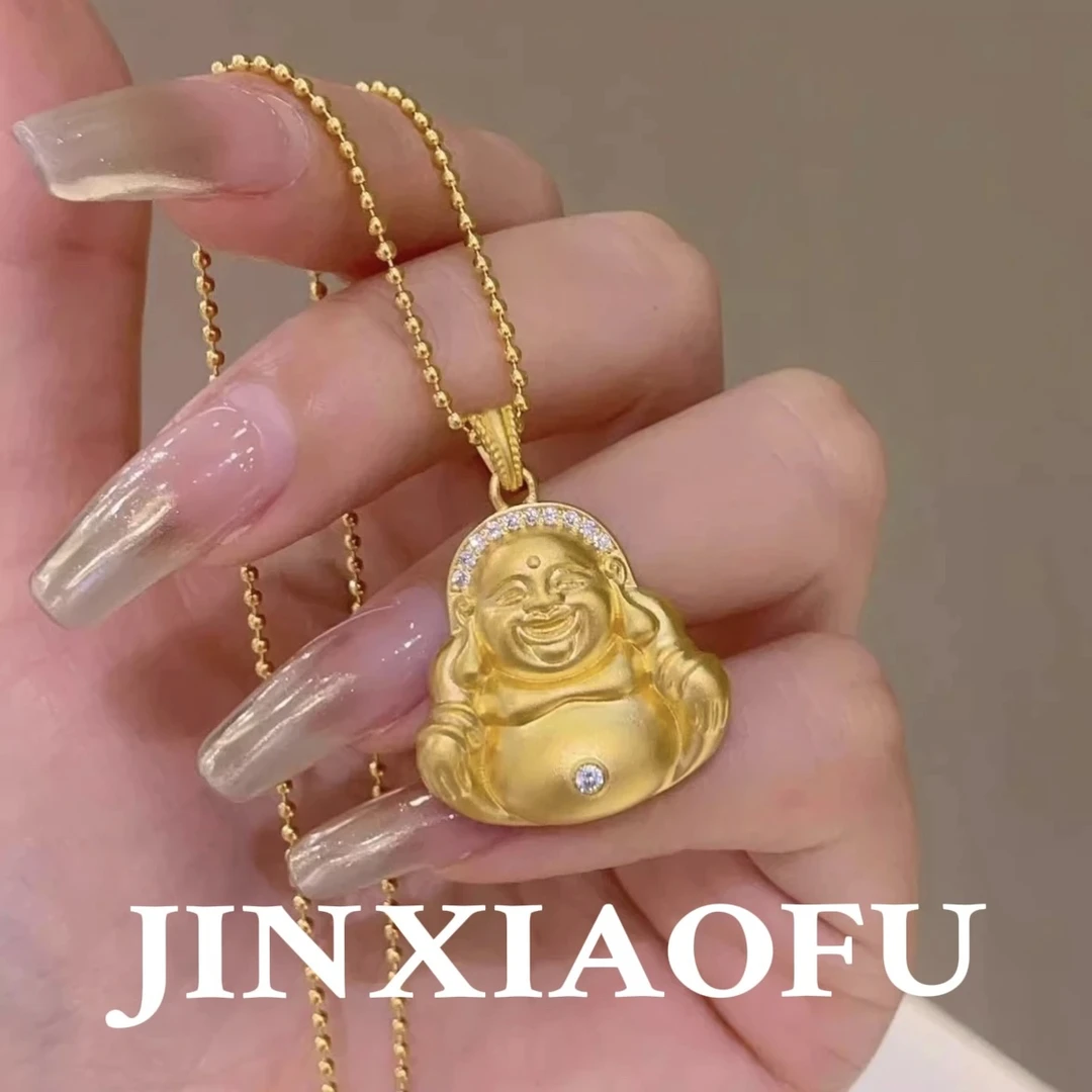 合金项链 JINXIAOFU｜胖胖佛珠子链条项链