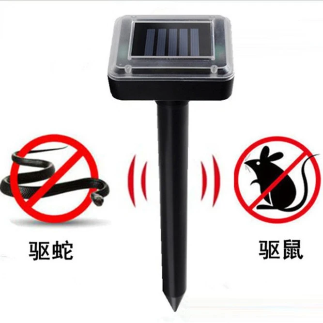 太阳能超声波震动驱鼠驱蛇器蚊虫害草坪花园庭院驱鼠器户外防水雨