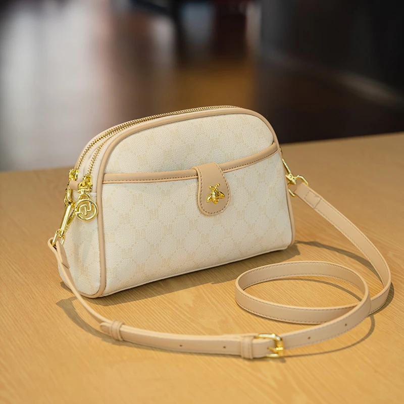 戈兰黛2025夏季新款女包网红小众轻奢斜挎小方包百搭印花单肩包女