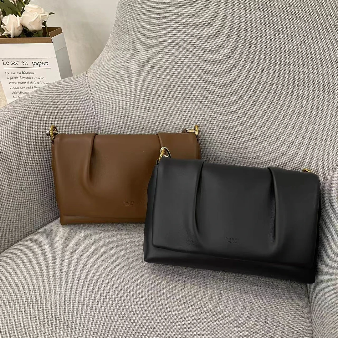 2025春夏爆款高级时尚流行褶皱云朵包包简约轻奢单肩斜挎腋下女包