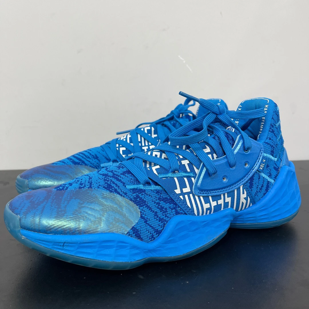 42码/adidas哈登4蓝中古球鞋/95新/无原盒/公价849