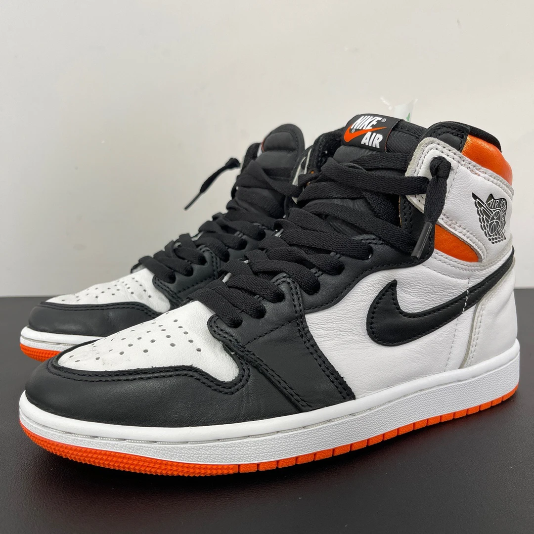 叁/二手/40码/Jordan AJ1黑橙脚趾扣碎4.0中古球鞋/95新/无盒1116
