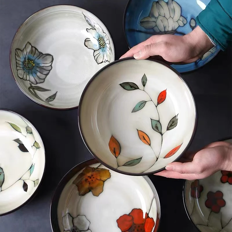 玉泉9英寸手绘大汤碗水煮鱼碗陶瓷大汤碗高温瓷釉下彩