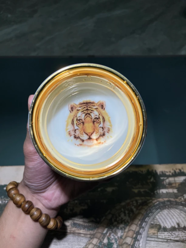 珐琅彩五虎鎏金杯5