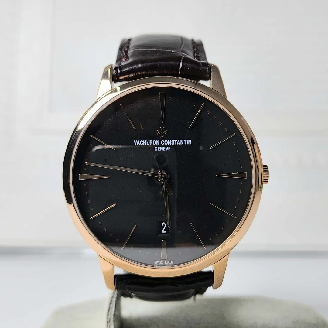 99新 Vacheron Constantin/江诗丹顿 传承/85180/玫瑰金/黑盘